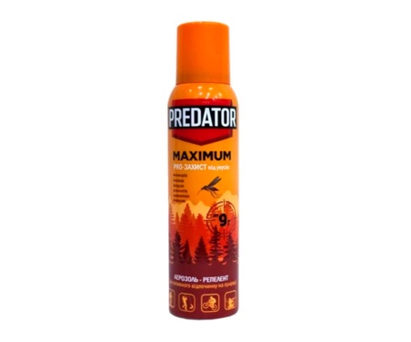 Аэрозоль-репеллент от насекомых Predator Maximum 150мл