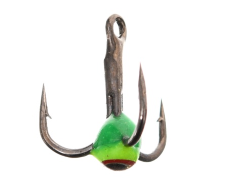 Тройник Flagman Black Nickel зелёный/жёлтый №14