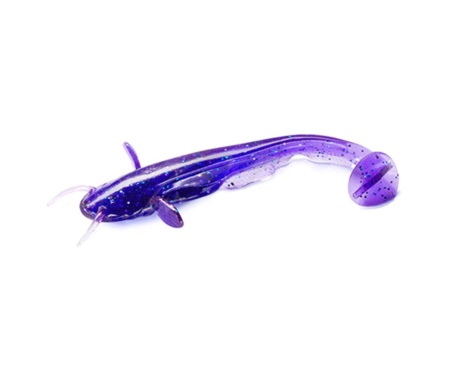 Виброхвост Fishup Catfish 2" #060 Dark Violet Peacock Silver