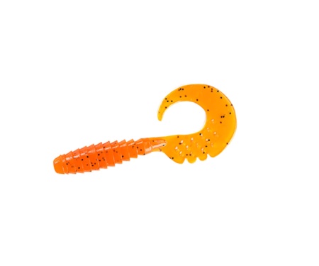 Силікон Fishup Fancy Grub 2.5" #049 Orange Pumpkin/Black