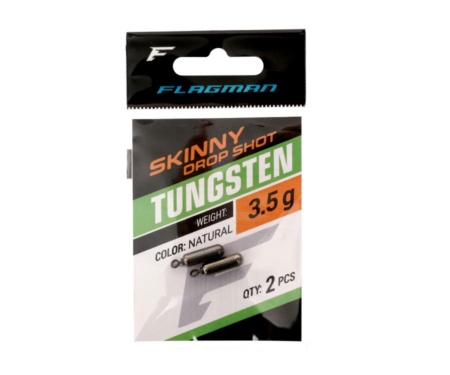 Грузило вольфрамовое Flagman Tungsten Skinny Drop Shot 3.5г