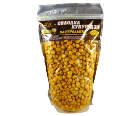 Прикормка 3KBaits Сладкая Кукуруза натуральная 0.8кг