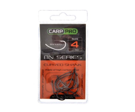 Гачки Carp Pro Black Nickel Curved Shank №4