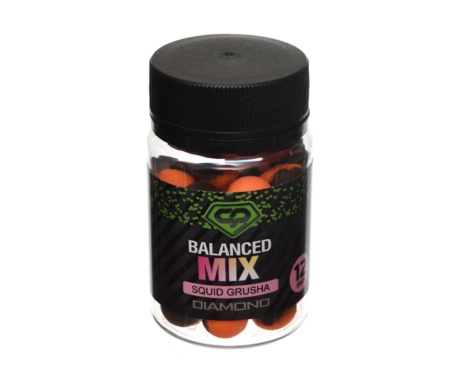 Бойли Carp Pro Diamond Balanced Mix Squid Grusha 12мм
