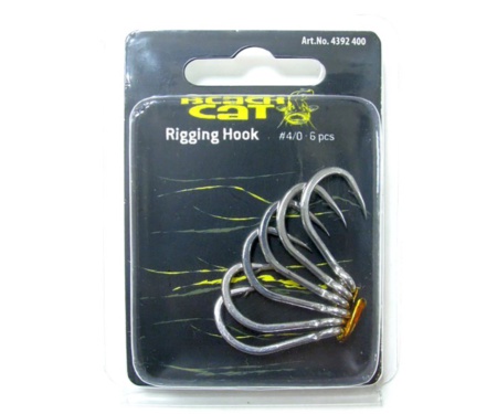 Гачок сомовий Black Cat Rigging Hook #4/0 6шт