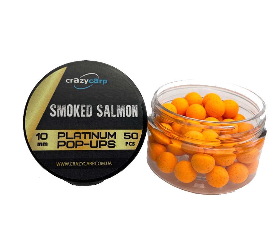 Бойлы Crazy Carp Platinum Pop-Ups Smoked Salmon 10мм