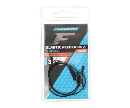 Фiдерне вiдведення для повiдця одинарне Flagman Elastic Single Feeder Rigs Hard 12см