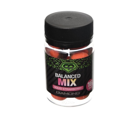 Бойли Carp Pro Diamond Balanced Mix Squid Strawberry 16мм
