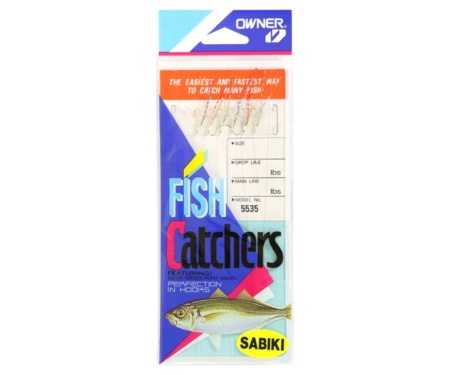 Морське оснащення Owner 5535 Sabiki Mackerel Fish Skin №14, 6 гачків