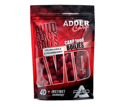 Бойли Adder Carp Avid Boilies 18мм 200г Strawberry