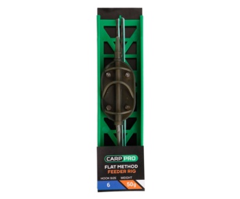 Готовая oснастка на ледкоре Carp Pro Flat Method Feeder №6 50г #1