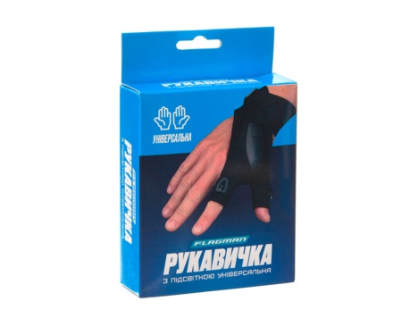 Рукавичка з підсвіткою універсальна Flagman