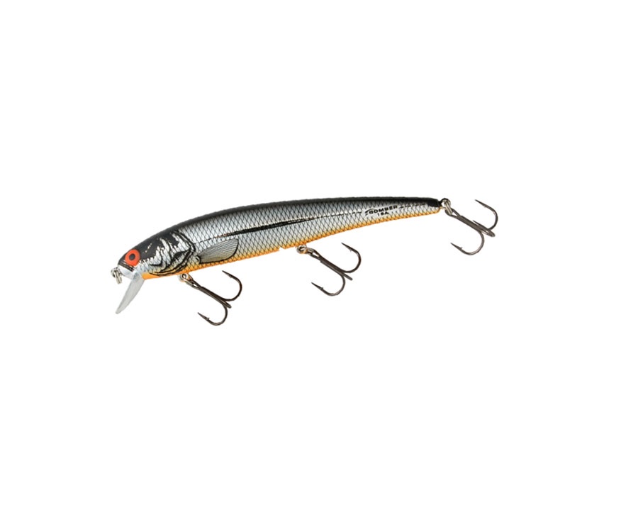 Воблер Bomber 15 Long A 4 11.4см 14г Chrome Black Back Orange Belly