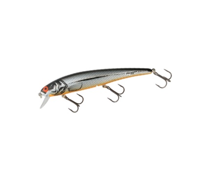 Воблер Bomber 15 Long A 4 11.4см 14г Chrome Black Back Orange Belly