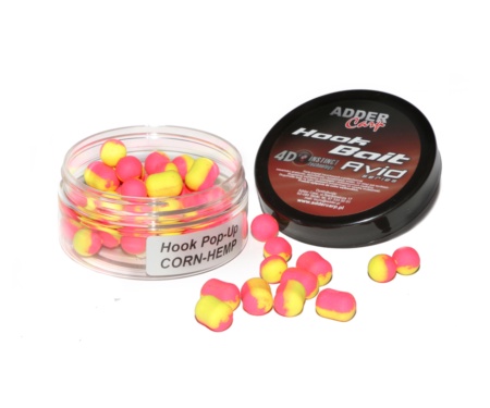 Бойли Adder Carp Avid Pop-Up Hook Boilies Dumbell 8/10мм 90мл Corn-Hemp