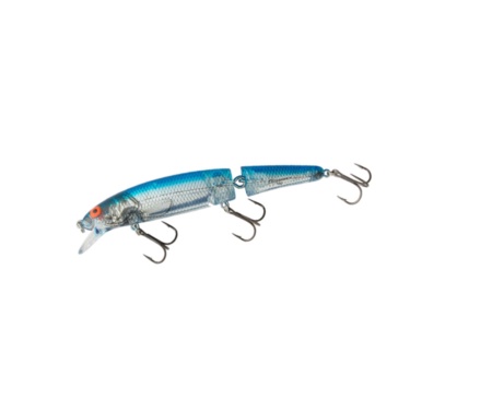 Воблер Bomber 15 Jointed Long A 11.4см 17.7г Silver Flash Blue Back