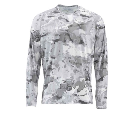 Реглан Simms SolarFlex Crewneck Prints Cloud Camo Grey L