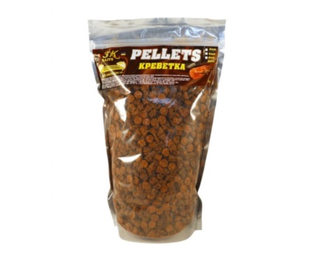 Пелетс 3KBaits 8мм 800г креветка