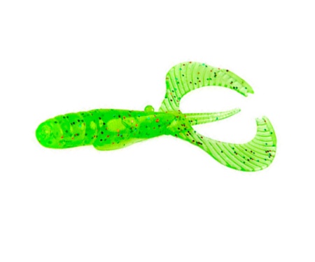 Силікон Lucky John Curly Shrimp 2" #S15 Chartreuse Red