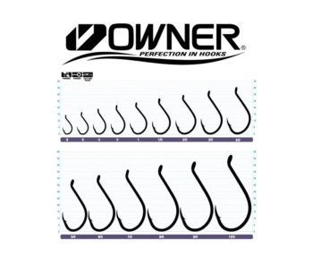 Крючки Owner Cut SSW 5111 Black Chrome №1/0 #3