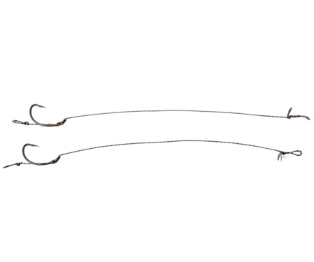 Готовий повідець Carp Pro 15см Sinking Braid 25 lb x8 PTFE Curved Shank №4