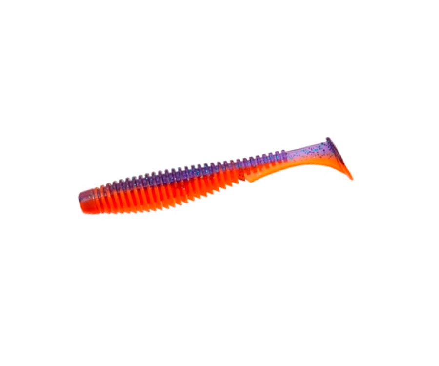 Силикон Fishup U-Shad 3" #207 Dark Violet/Orange