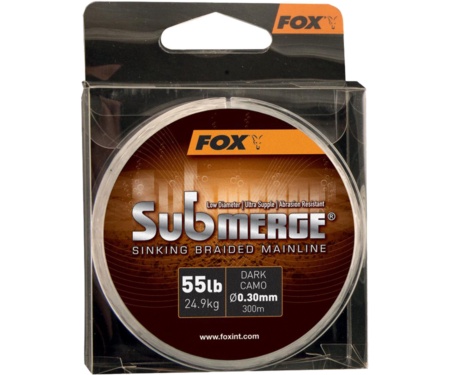 Шнур Fox Submerge Sinking Braided Mainline Dark Camo 0.30мм