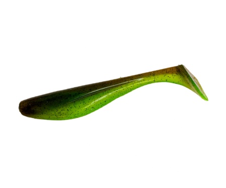 Виброхвост Fishup Wizzle Shad 5" #204 Green Pumpkin/Chartreuse
