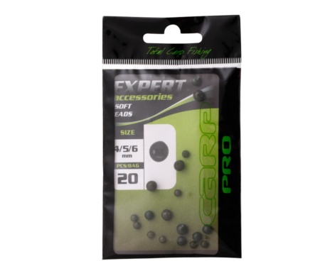 Намистини відбійні Carp Pro Soft Beads 4, 5, 6 мм