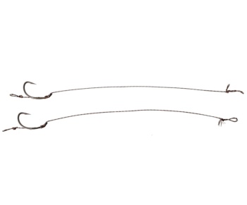 Готовый поводок Carp Pro 15см Sinking Braid 25 lb x8 PTFE Curved Shank №8 #1