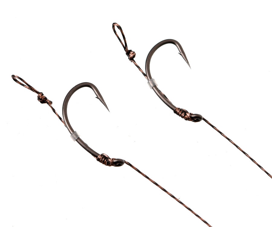 Готовый поводок Carp Pro 15см Sinking Braid 25 lb x8 PTFE Curved Shank №8 #2