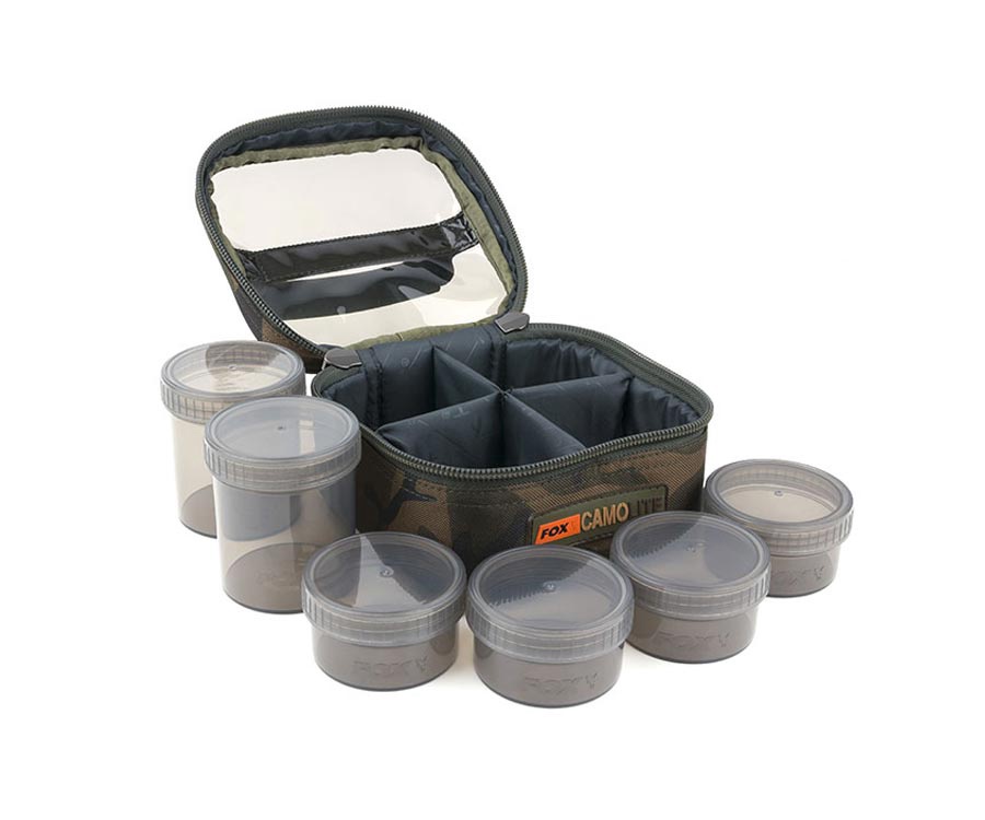 Сумка для насадок FOX Camolite Glug 6 Pot Case #1