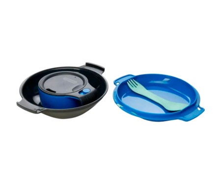Набор посуды Humangear GoKit Deluxe 7-tool Mess Kit Charcoal/Blue