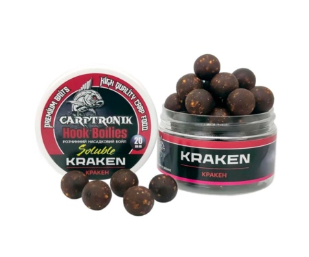 Бойли насадкові розчинні Carptronik 20мм Kraken