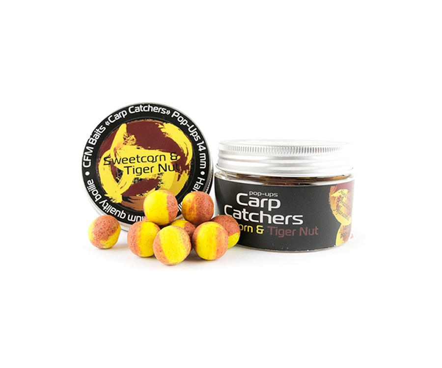 Бойлы pop-up Carp Catchers Sweetcorn&Tiger Nut 14мм