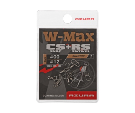 Застежка с вертлюгом Azura W-Max CS Compact Snap+RS Roling Swiwel #00/#12