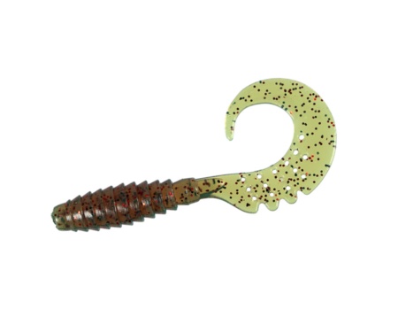 Твистер Fishup Fancy Grub 2,5" #019 Motor Oil/Red