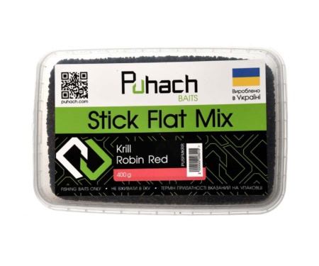 Прикормка Puhach Stick-Flat Mix Krill Robin Red