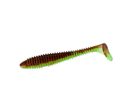 Силікон Keitech Swing Impact Fat 4.3" 401 Green Pumpkin/Chartreuse