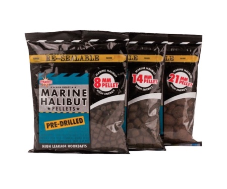Пеллетс Dynamite Baits Pre-Drilled Pellets Marine Halibut 14 мм 350 г