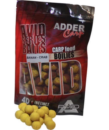 Бойли Adder Carp AC Boilies AVID Banan-Crab 200 г 18 мм