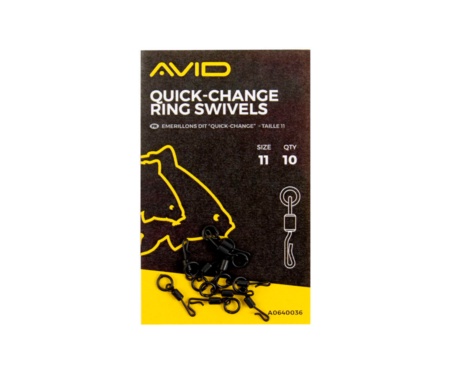 Вертлюг з кільцем Avid Carp Quick Change Ring Swivel Size 11