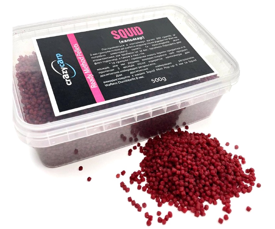 Пеллетс Crazy Carp Method Pellets Squid 2 мм