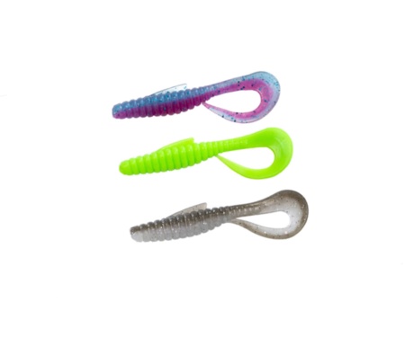 Твистер Angry Baits Mad Reaper 2,6" AB MIX10 Clear Morning Dawn UV/ Acid Green UV/