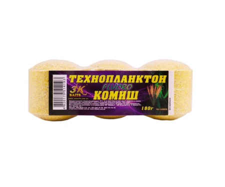 Технопланктон 3K Baits Fluoro комиш 180 г