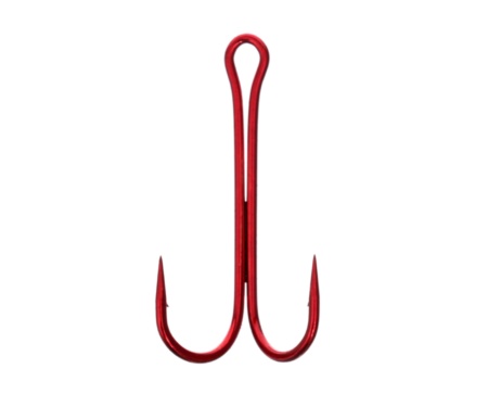 Двійник Flagman Double Hook Long SS Red №4/0