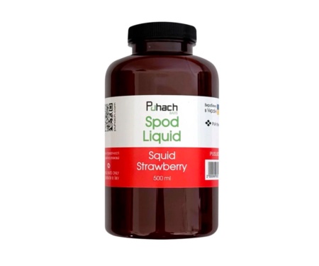 Ликвид Puhach Baits SPOD Liquid 500мл Squid Strawberry