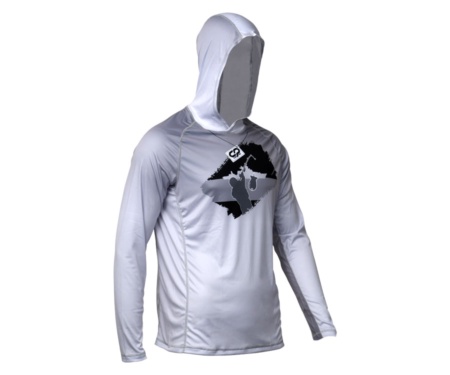 Худі Carp Pro Solar Guard UPF50 Spomb Grey/Green XXXL