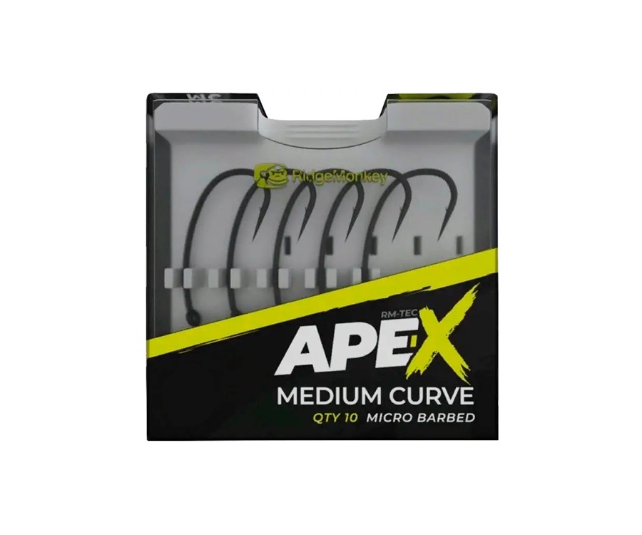 Крючки RidgeMonkey Ape-X Medium Curve Barbed №8 #2