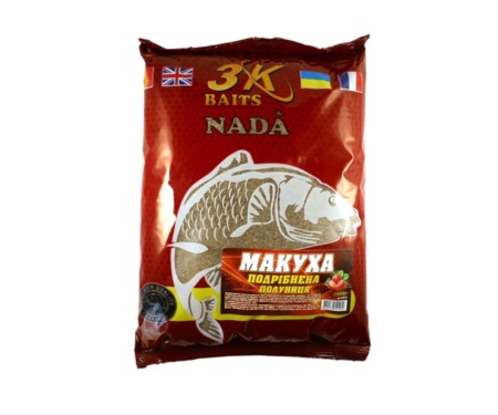 Макуха 3KBaits жареная измельченная клубника 1000 г